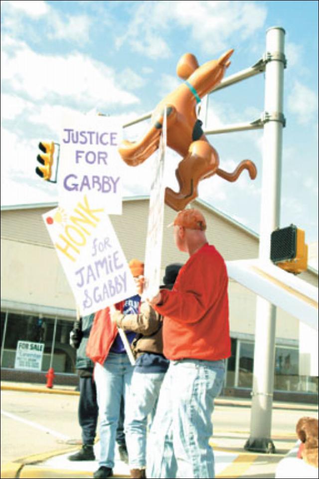 Justice for Gabby and Jaime Rally in Rushville, Indiana